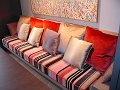30 BANQUETTE ET COUSSINS
